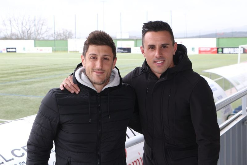 Toti y Piojo, los mejores amigos que han cumplido su sueño de volver a jugar juntos en el Guijuelo