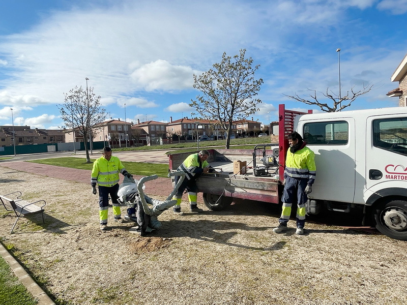 Nueva zona para el ejercicio físico en la urbanización Carpihuelo