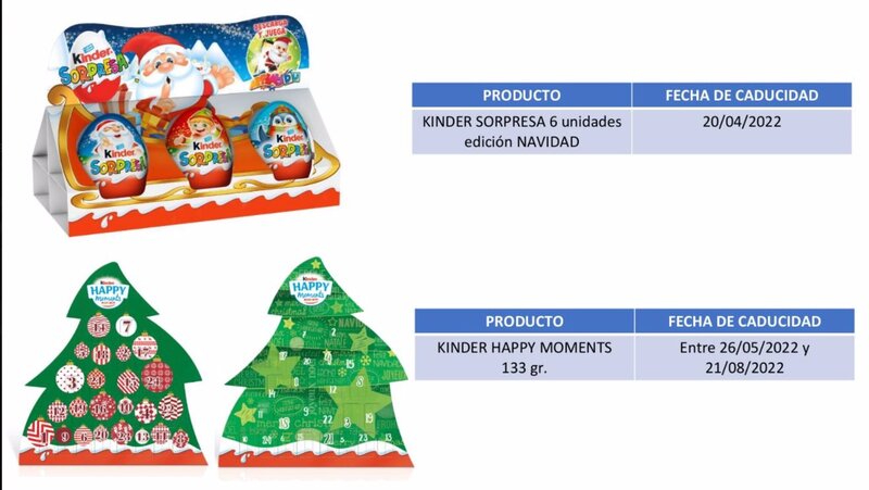 Retirados varios lotes de productos Kinder tras detectarse casos de salmonelosis en Europa 