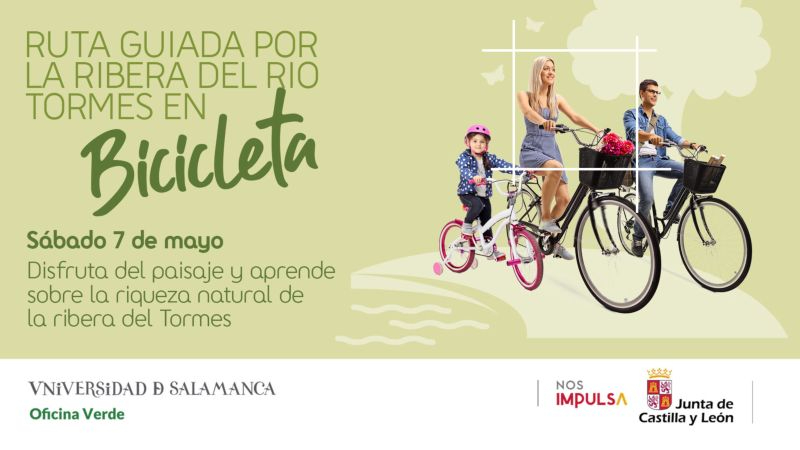 La Oficina Verde de la USAL y el CC El Tormes organizan una ruta guiada en bici para familias