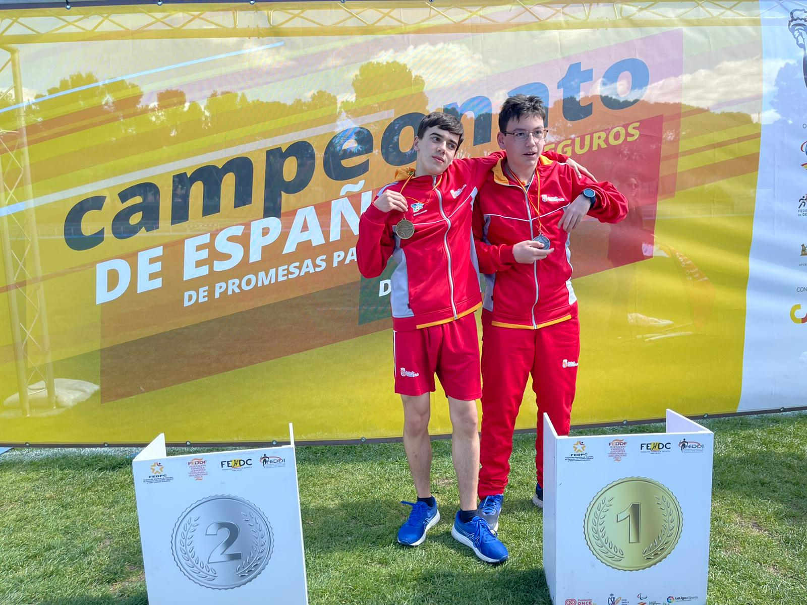 Diego Ruiz y Víctor Toro, del VelSalamanca, campeones de España de Promesas Paralímpicas