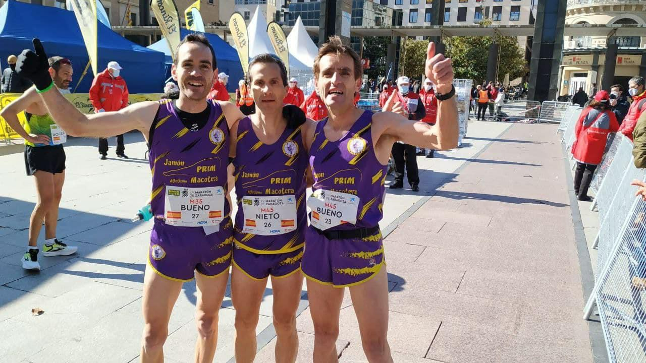 Tres salmantinos llevan al Atletismo Macotera Jamón Prim a ser campeón de España de Maratón por equipos
