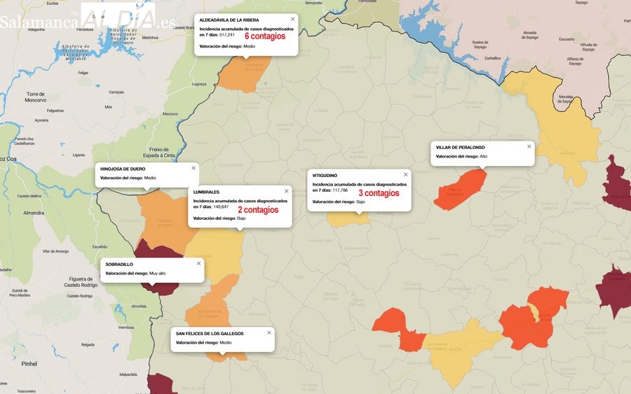 Aumenta el número de municipios con positivos entre mayores de 60 años