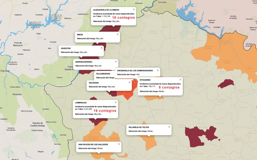 Con el final de la Semana Santa comienza a aumentar el número de contagios en Las Arribes