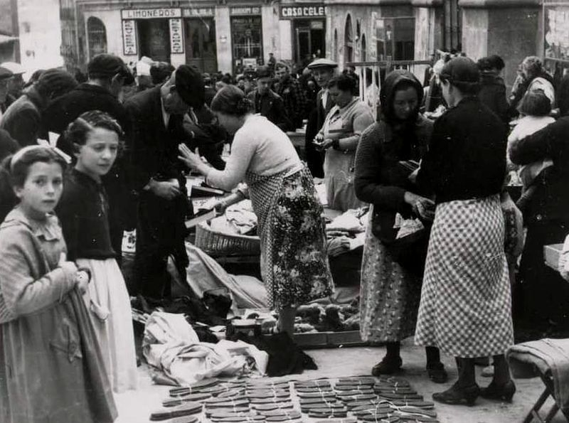 Los puestos de antaño en pleno centro de Salamanca