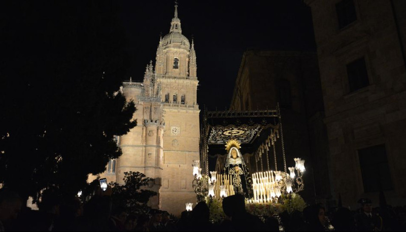 Con la alegría de acompañar de nuevo a Nuestra Señora de la Soledad tras dos largos años 