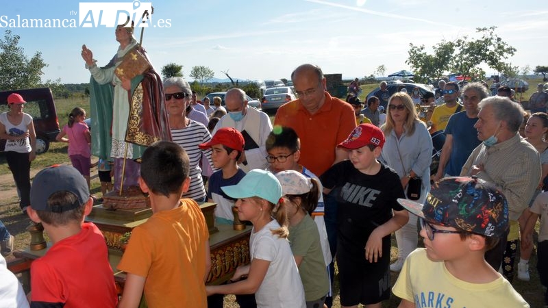 Los niños, protagonistas de la celebración de San Gregorio en Lumbrales