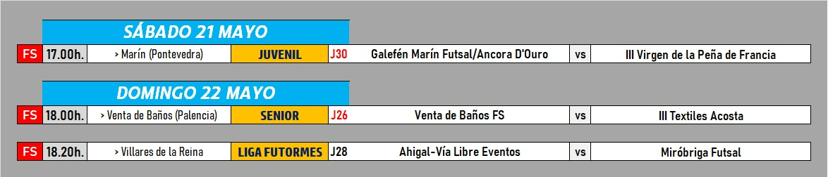 Marín y Venta de Baños, últimas paradas de la temporada para el Juvenil y el Senior del III Columnas