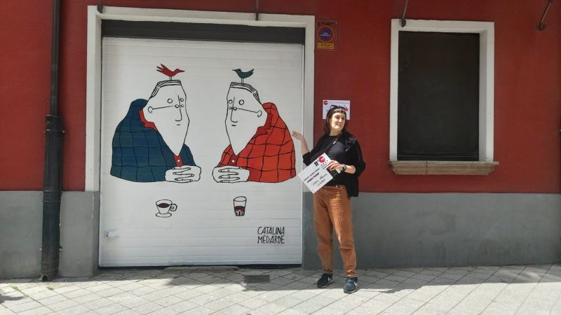 La salmantina Catalina Medarde, primer premio del XI Concurso de Pintura Galería Urbana de ZOES