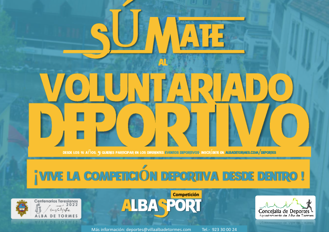 La concejalía de deportes presenta la campaña Súmate al voluntariado deportivo