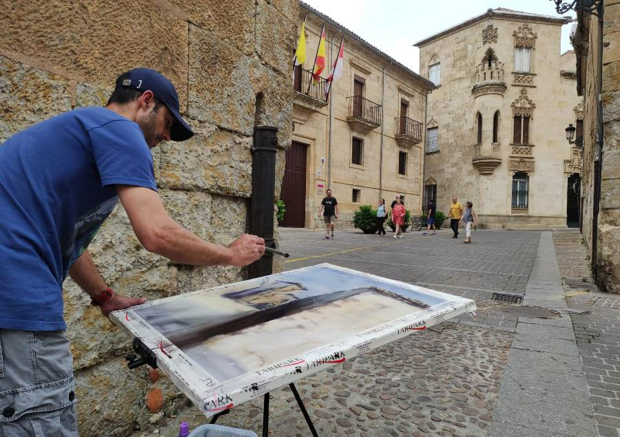Los caballetes vuelven a las calles mirobrigenses tres años después