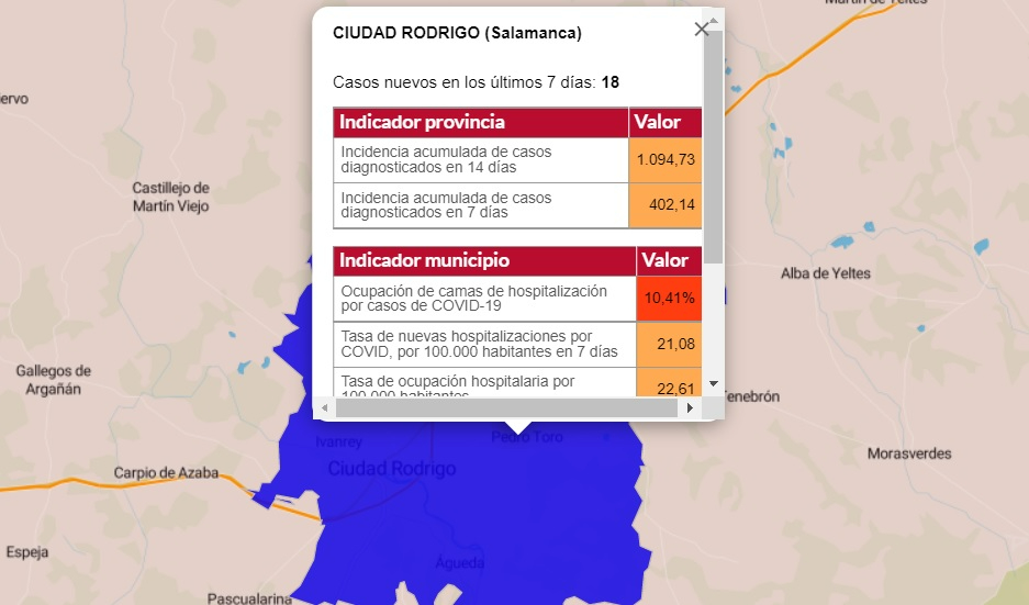 Se estabiliza en 20 el número de localidades con casos en la última semana pese a las salidas y entradas