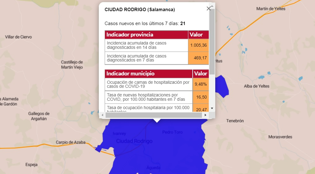 La incidencia del coronavirus en la comarca continúa siendo tanto notable como estable