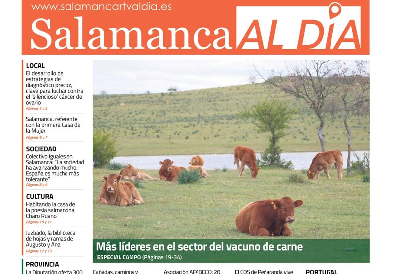 El número de mayo  del periódico de papel SALAMANCA AL DÍA sale a la calle este miércoles