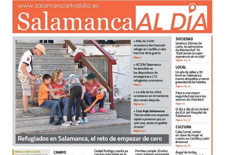 El número de junio del periódico de papel SALAMANCA AL DÍA sale a la calle este miércoles