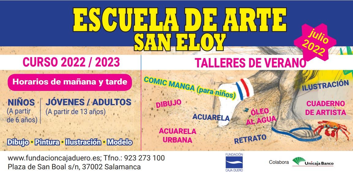 La Escuela de Arte de San Eloy de la Fundación Caja Duero presenta sus talleres de verano 
