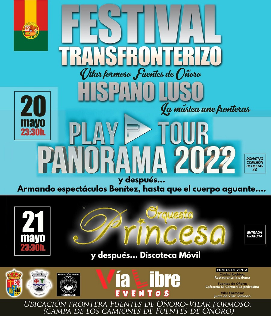 Cartel Festival transfronterizo hispano luso