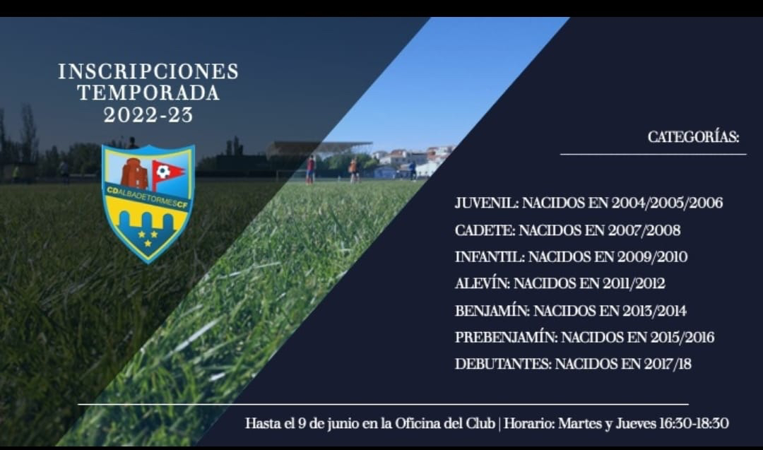 El Alba de Tormes CF abre sus inscripciones hasta el 9 de junio