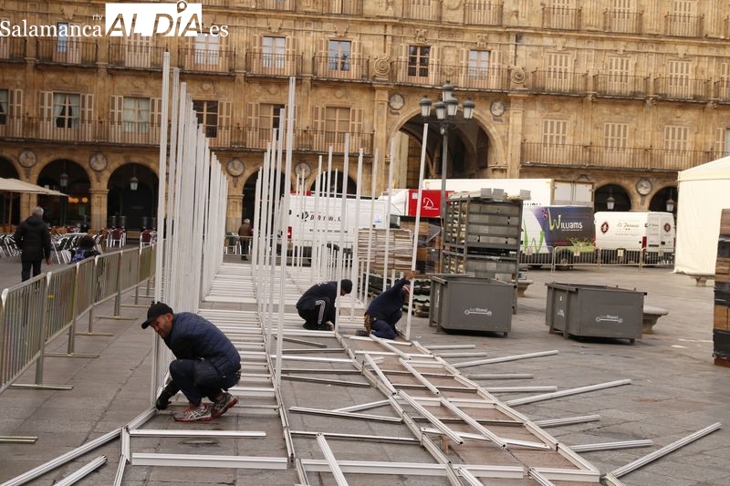 La transformación de la Plaza Mayor para nueve intensos días culturales