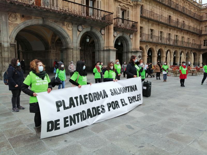 La Plataforma Salmantina de Entidades por el Empleo recuerda las dificultades de los trabajadores