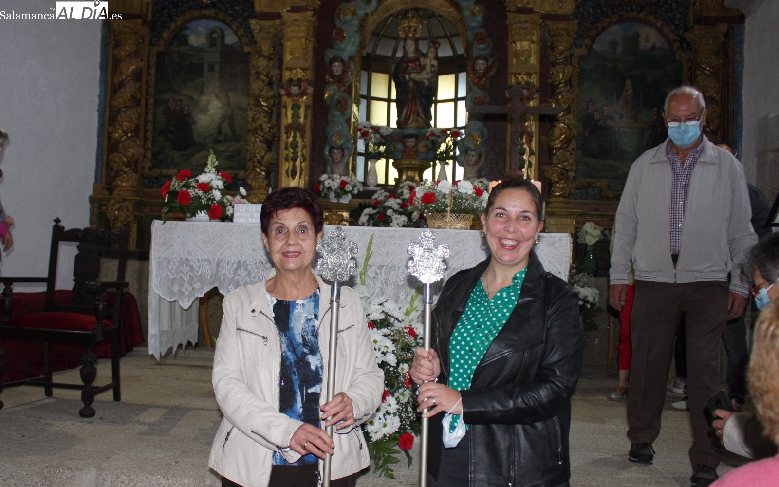 Cientos de fieles acuden a la cita con la Virgen ‘chica’ en Pereña de la Ribera 