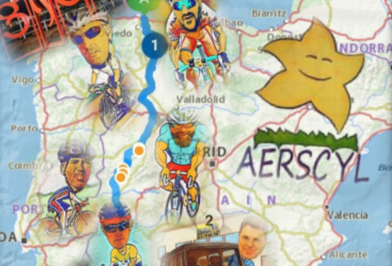 La ruta solidaria en bici de 6 salmantinos a favor de AERSCyL 