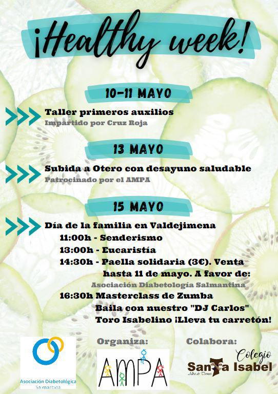Semana Saludable en el Colegio Santa Isabel del 11 al 15 de mayo