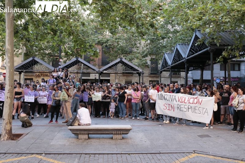 Concentración en Salamanca contra las agresiones sexuales