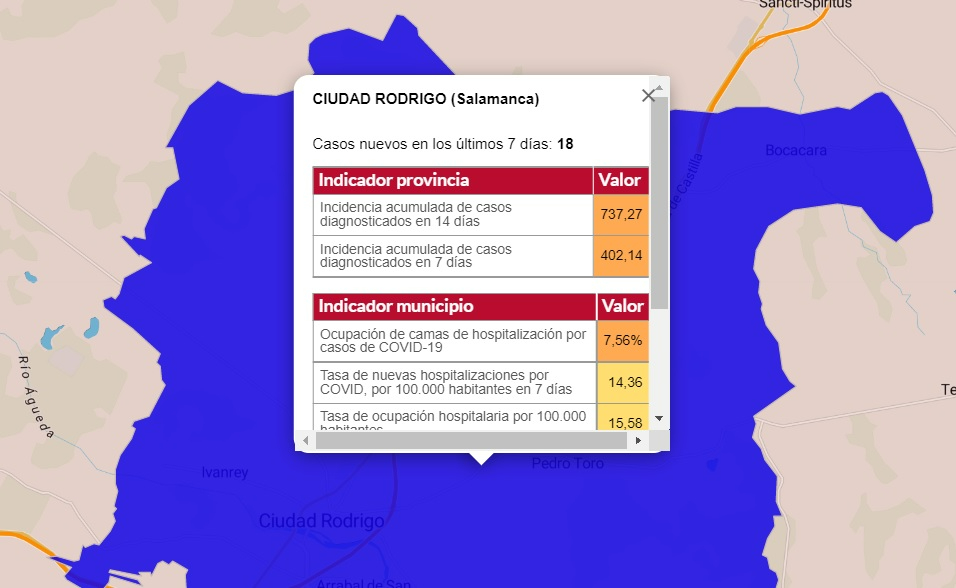 Baja a ocho el número de localidades con casos en la última semana