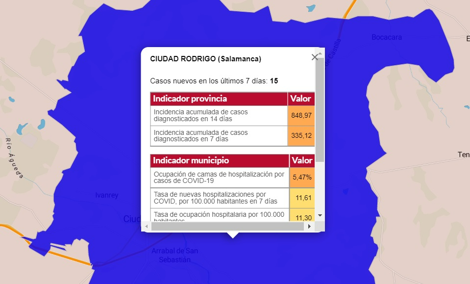 Desciende de 25 a 20 el número de localidades con casos en los últimos 14 días
