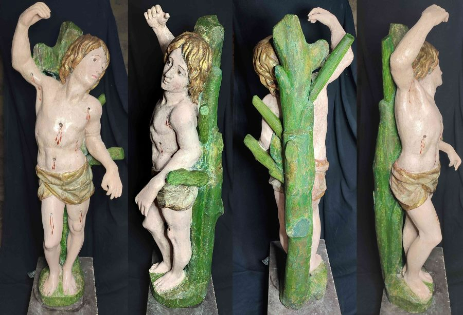 Restaurada la imagen de San Sebastián de Sepulcro-Hilario