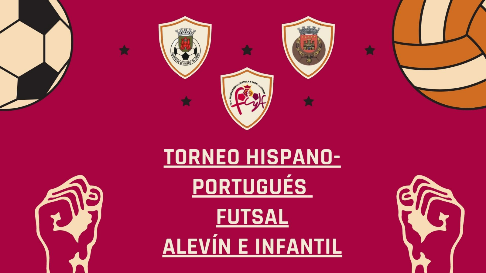 El torneo hispano-portugués de fútbol sala contará con 4 equipos alevines y 4 infantiles