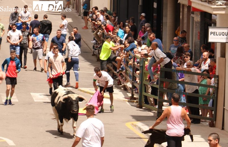 Vistoso encierro de Barcial y menos público en el recorrido