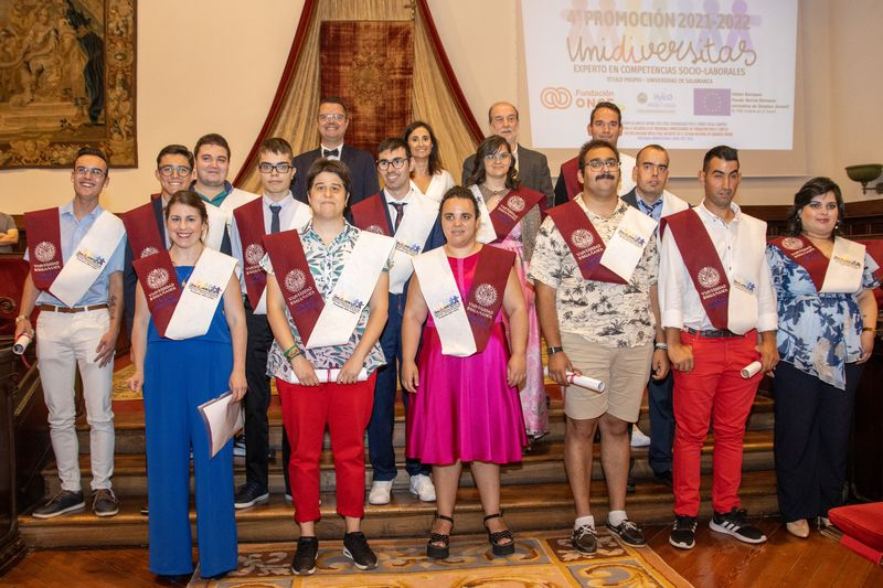 Día inolvidable para catorce jóvenes con discapacidad intelectual de Salamanca 