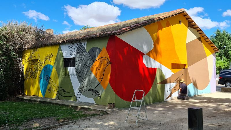 El nuevo mural de Caín Ferreras en Salamanca