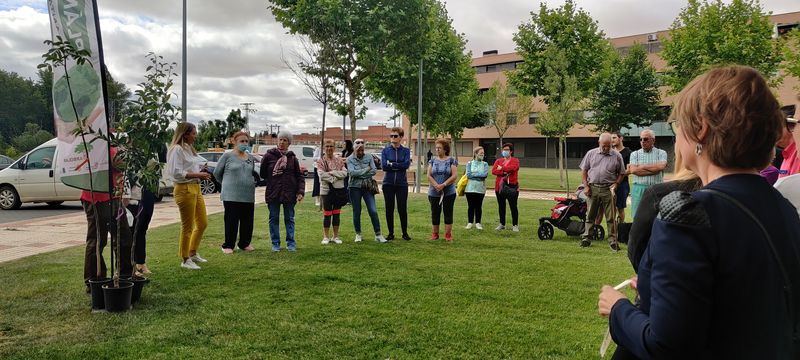 Vecinos de Santa Marta colaboran en la plantación de árboles frutales 