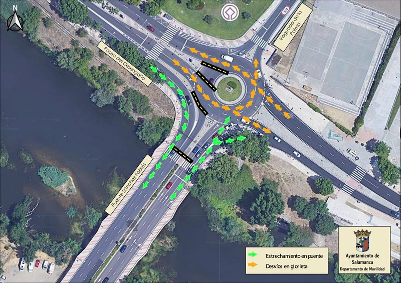 Así afectarán al tráfico los trabajos de mejora en el Puente Sánchez Fabrés 