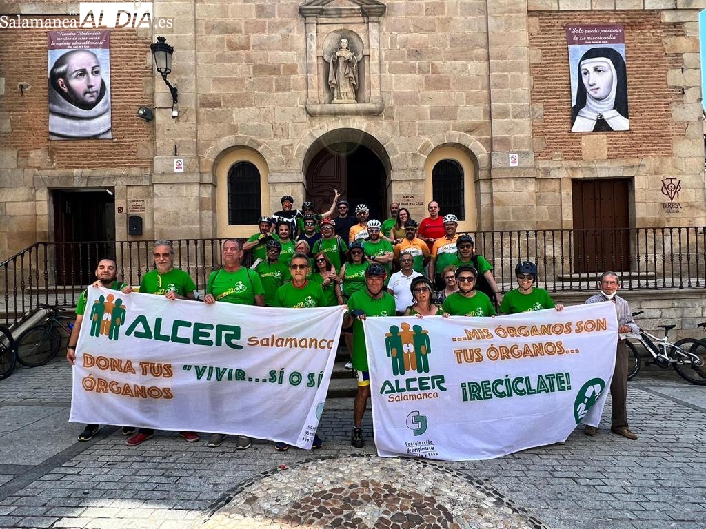 ALCER Salamanca pedalea para dar visibilidad a los pacientes renales