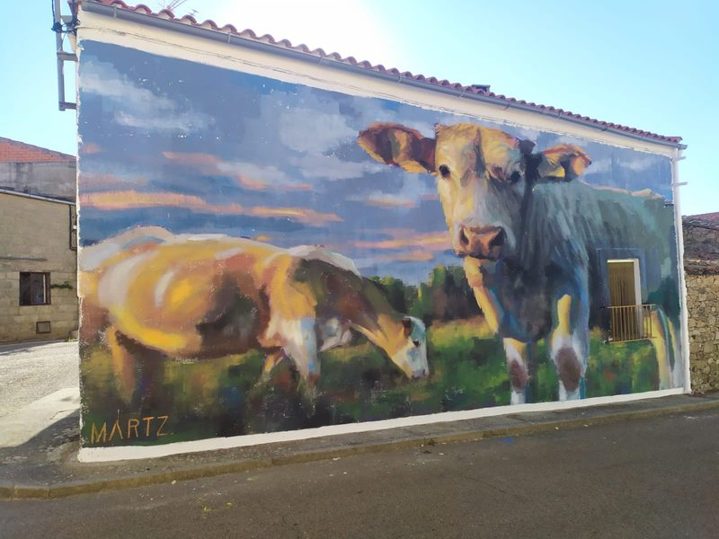 EnPereñArte deja dos nuevos murales en las calles de Pereña de la Ribera
