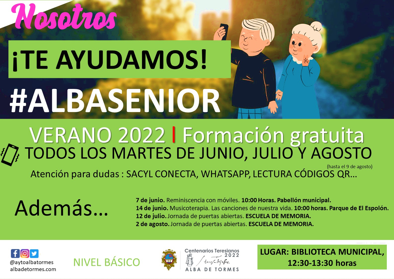 Alba Sénior continuará en el verano como servicio de consulta