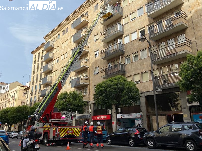 Más de 20 intervenciones de los Bomberos por los efectos de la tormenta en Salamanca