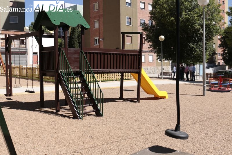 Mejoras en la zona infantil de este parque salmantino