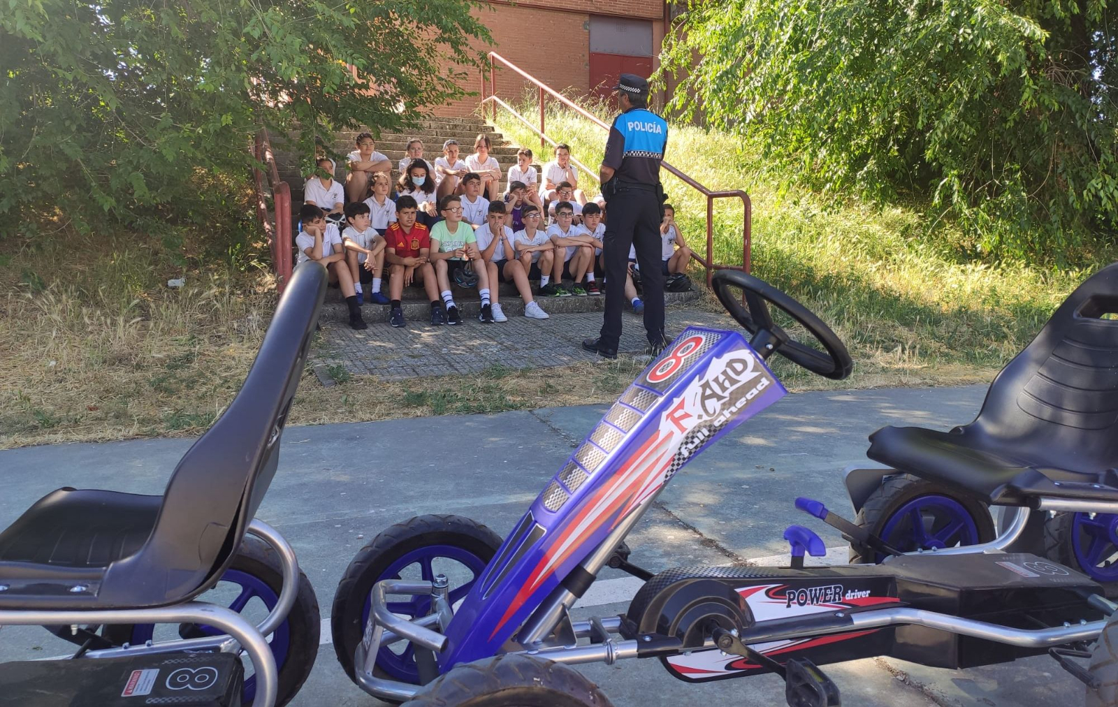 La Policía Local de Alba y Terradillos retoma las jornadas de Educación Vial en los colegios