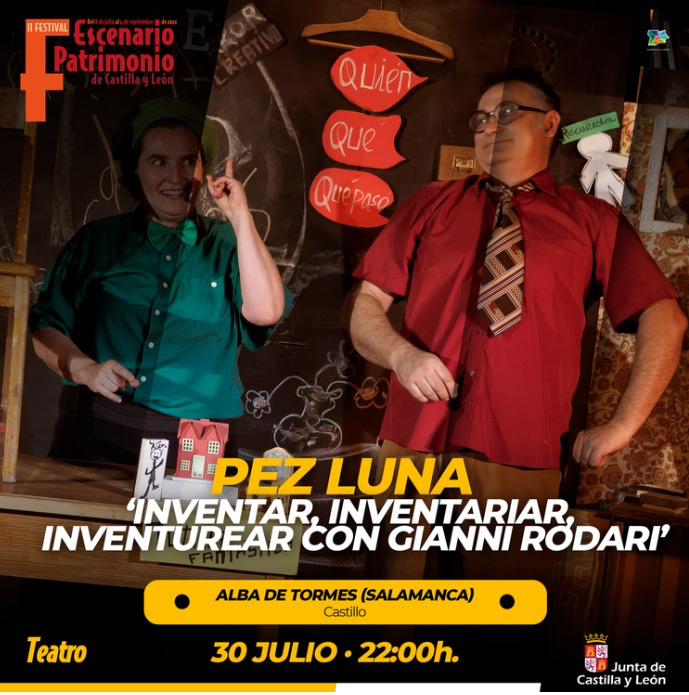 Teatro familiar con el Castillo de los Duques de Alba como telón de fondo