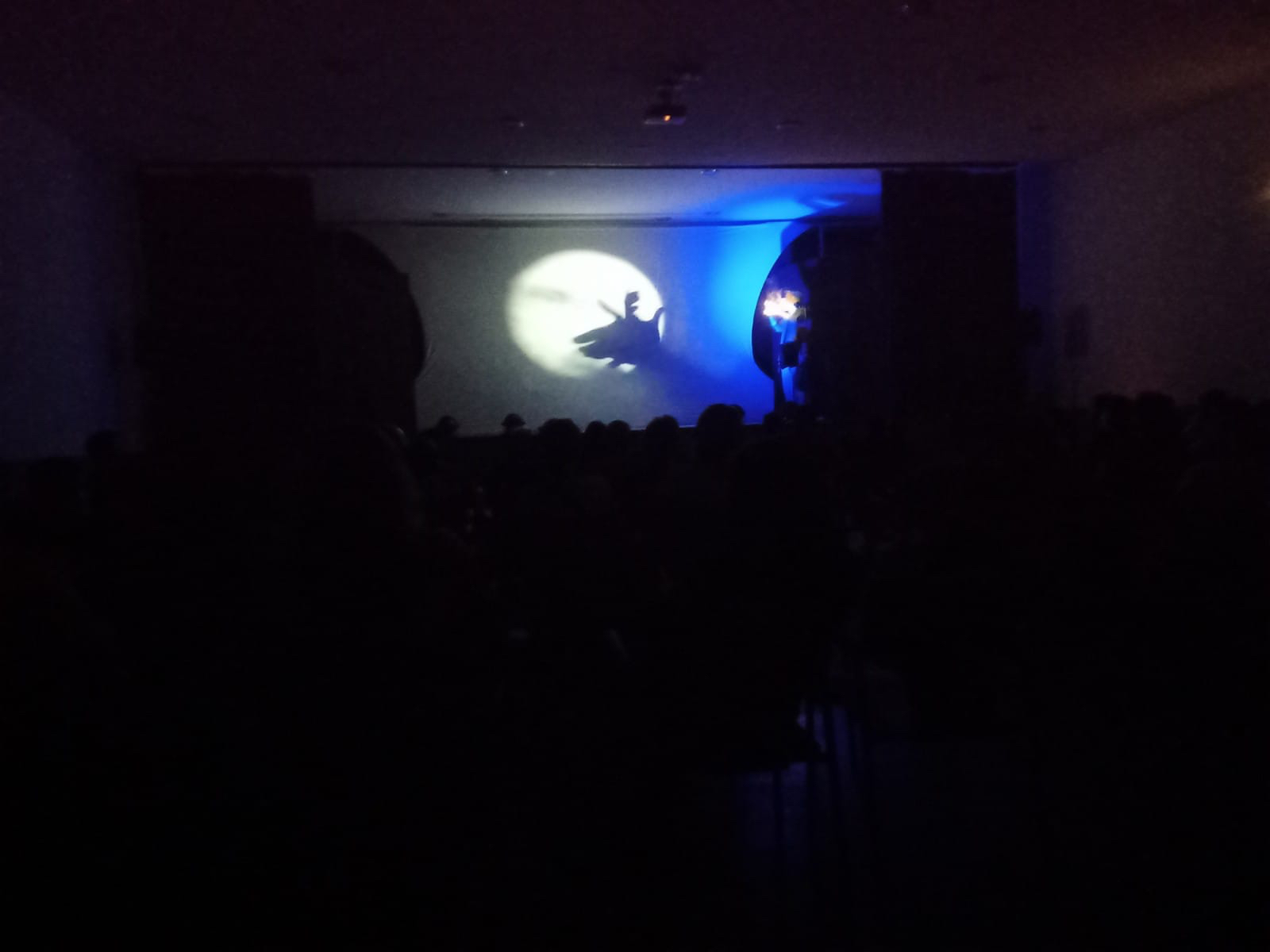 Decenas de personas disfrutan en Huerta con el espectáculo de sombras Nocturna