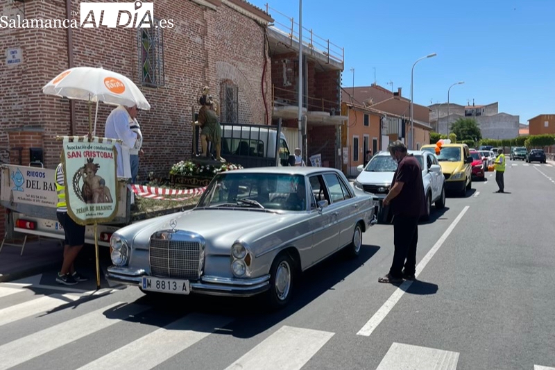 Multitudinaria vuelta de la fiesta de San Cristobal en Peñaranda