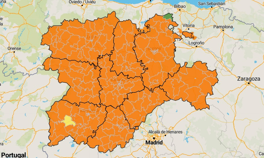 La Fuente de San Esteban, 1ª zona de la comarca que no figura en naranja desde abril