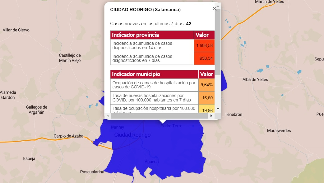 Casi la mitad de la comarca ha registrado positivos entre los mayores de 60 años en la última semana