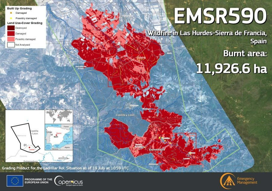 Registrada una pequeña reproducción del incendio en la zona de La Hastiala