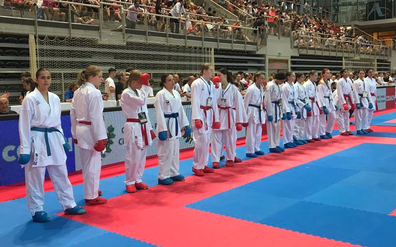 Irene Mazariegos y Paula del Toro se codean con destacadas karatecas jóvenes de cuatro países